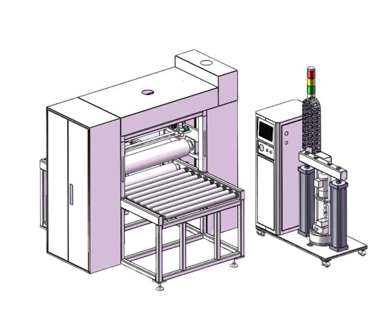 Upper roller coating machine